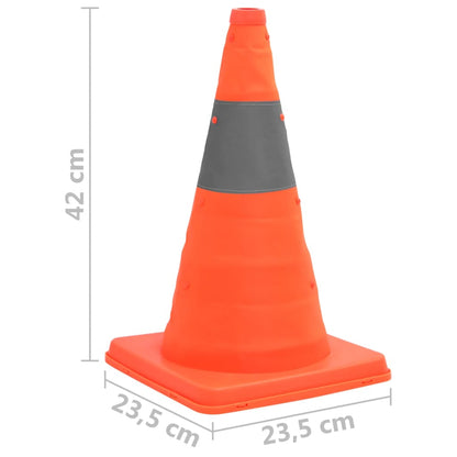 Aufklappbare Verkehrskegel 10 Stk. 42 cm - Pazzar.ch