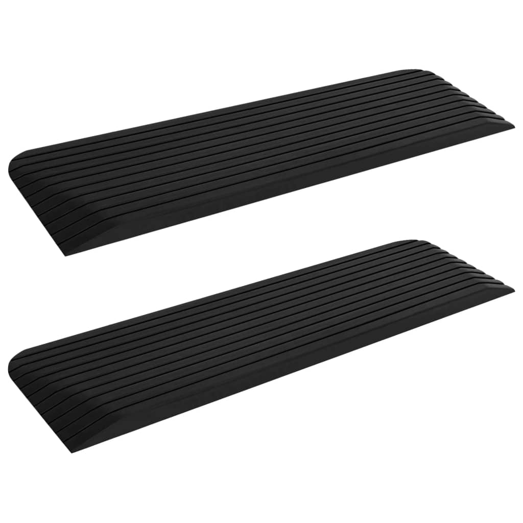 Schwellenrampen 2 Stk. 110x32x3,8 cm Gummi - Pazzar.ch