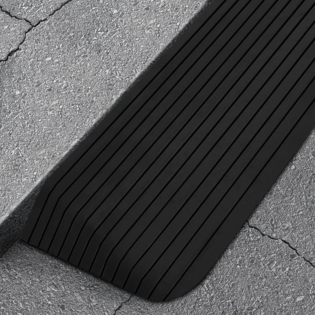 Schwellenrampe 110x41x5 cm Gummi - Pazzar.ch
