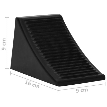 Unterlegkeile 4 Stk. 16x9x9 cm Gummi - Pazzar.ch