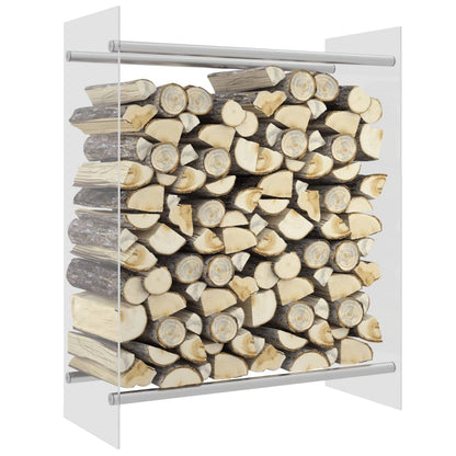 Brennholzregal Transparent 80x35x100 cm Hartglas - Pazzar.ch