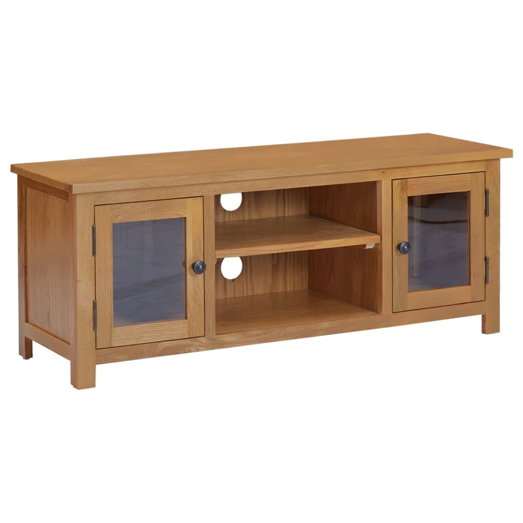 TV-Schrank 110x35x44 cm Massivholz Eiche - Pazzar.ch