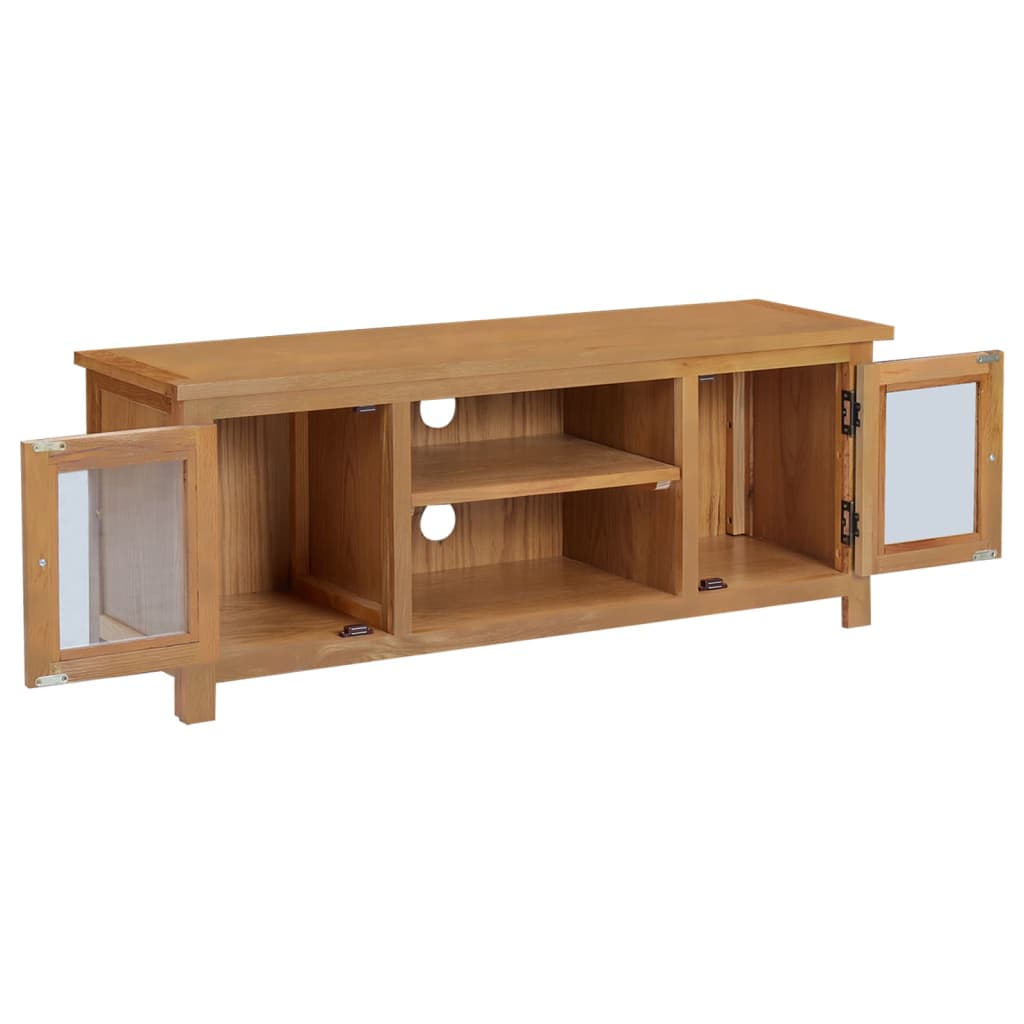 TV-Schrank 110x35x44 cm Massivholz Eiche - Pazzar.ch
