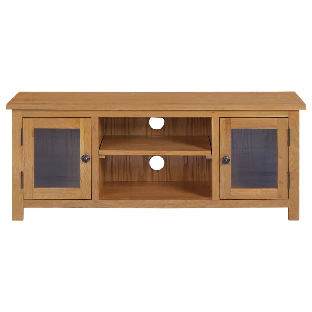 TV-Schrank 110x35x44 cm Massivholz Eiche - Pazzar.ch