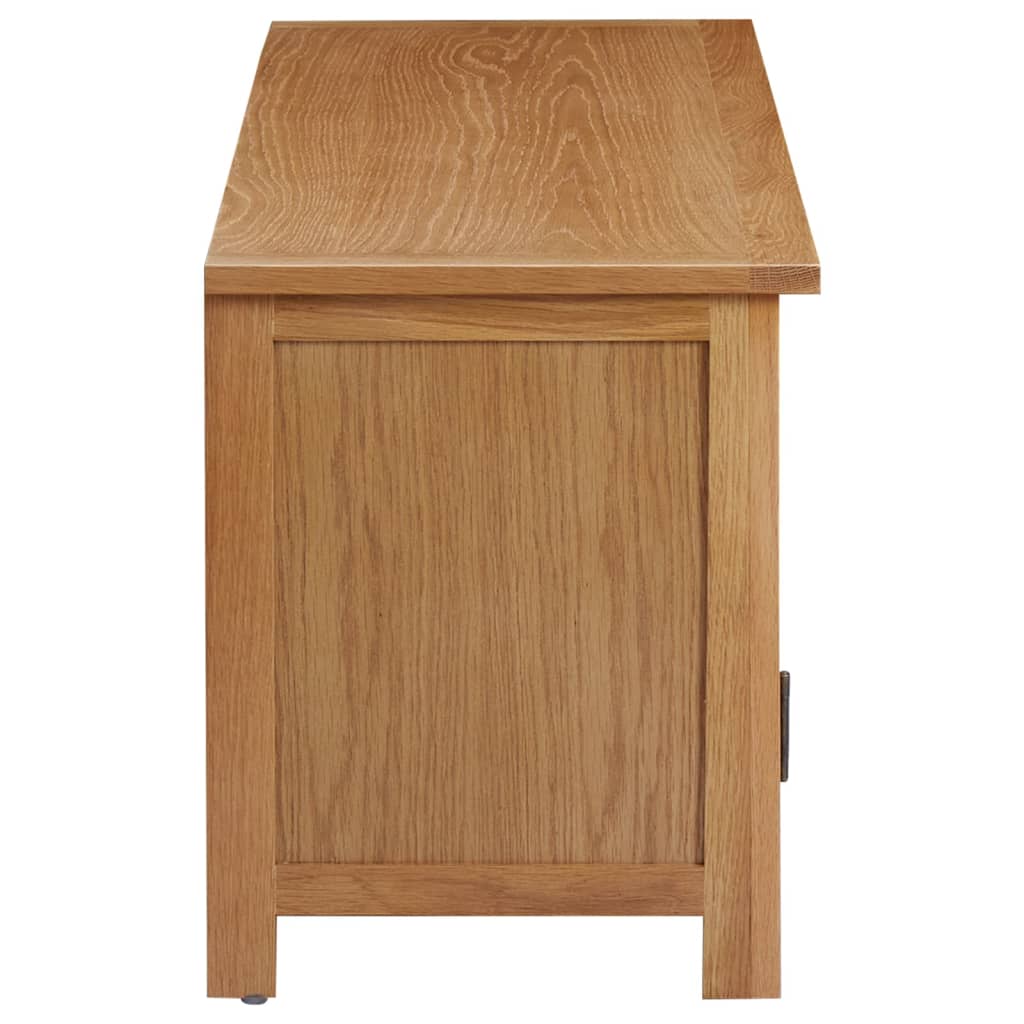 TV-Schrank 110x35x44 cm Massivholz Eiche - Pazzar.ch