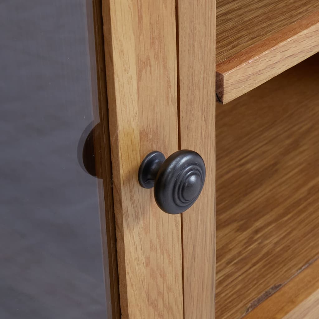 TV-Schrank 110x35x44 cm Massivholz Eiche - Pazzar.ch