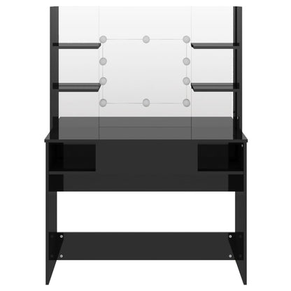 Schminktisch mit LED-Beleuchtung 100x40x135 cm MDF - Pazzar.ch