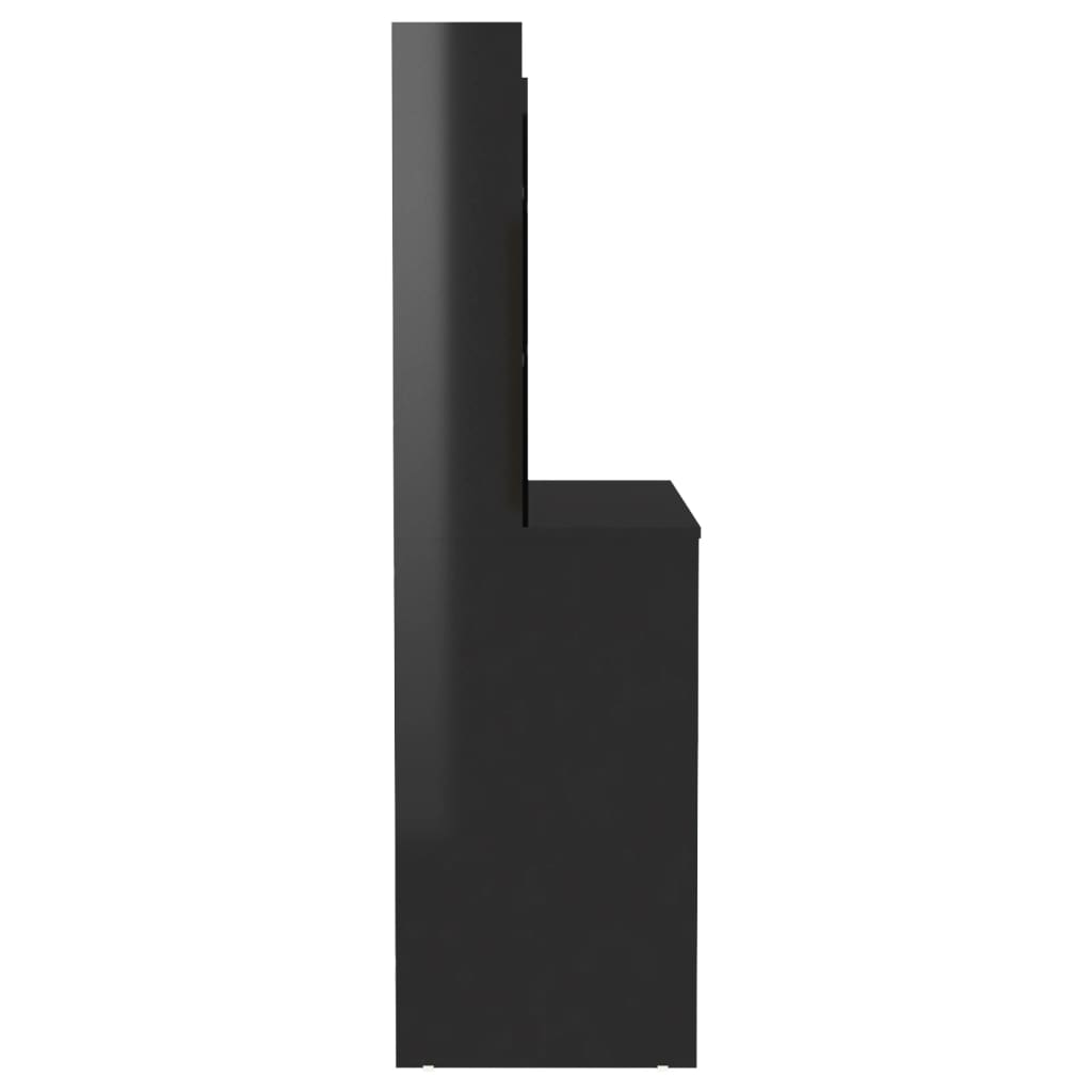 Schminktisch mit LED-Beleuchtung 100x40x135 cm MDF - Pazzar.ch