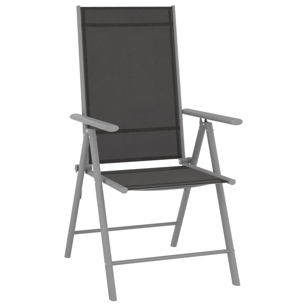 9-tlg. Garten-Lounge-Set Schwarz und Silbern - Pazzar.ch