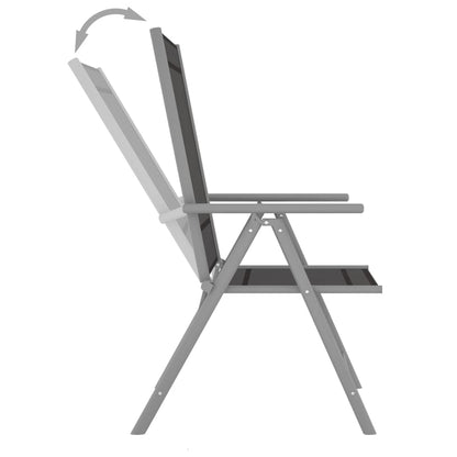 9-tlg. Garten-Lounge-Set Schwarz und Silbern - Pazzar.ch