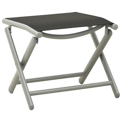 9-tlg. Garten-Lounge-Set Schwarz und Silbern - Pazzar.ch