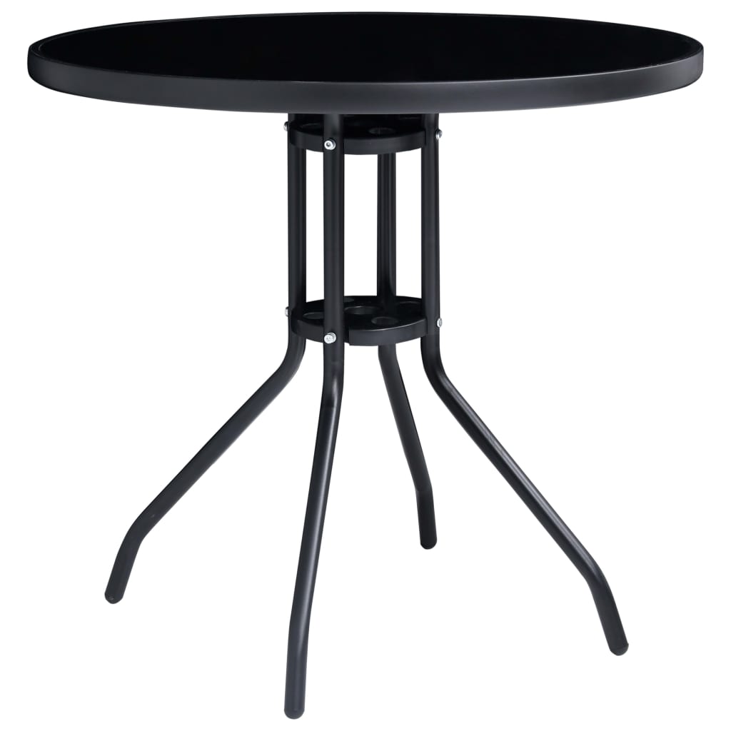 5-tlg. Bistro-Set Schwarz und Anthrazit - Pazzar.ch