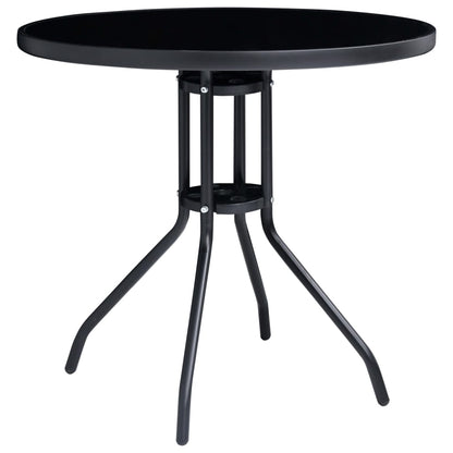 5-tlg. Bistro-Set Schwarz und Anthrazit - Pazzar.ch