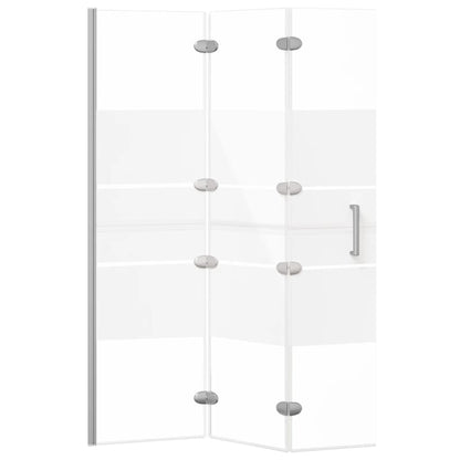 Faltbare Duschkabine ESG 100x140 cm Weiß - Pazzar.ch