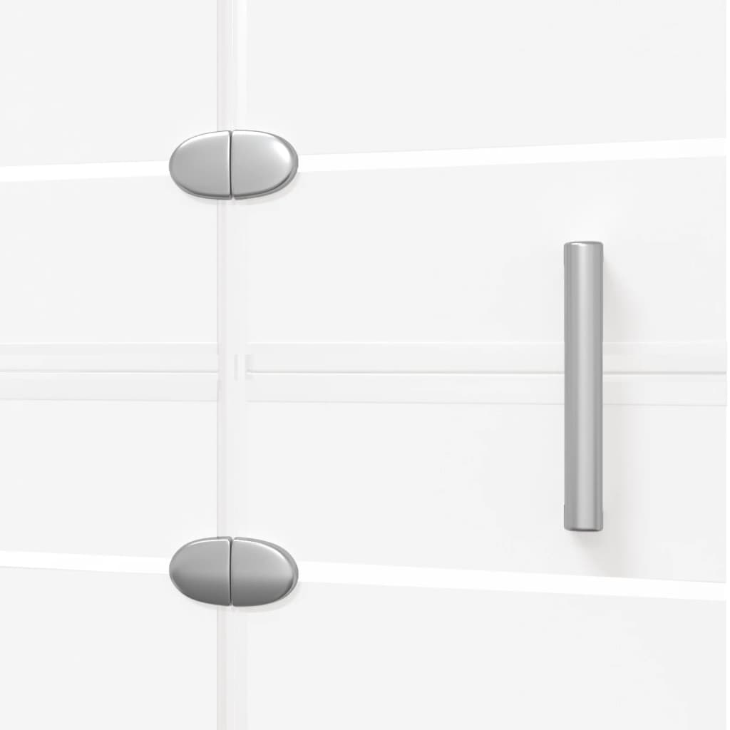 Faltbare Duschkabine ESG 100x140 cm Weiß - Pazzar.ch