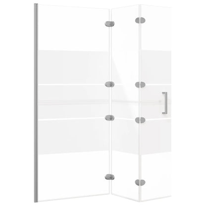 Faltbare Duschkabine ESG 120x140 cm Weiß - Pazzar.ch