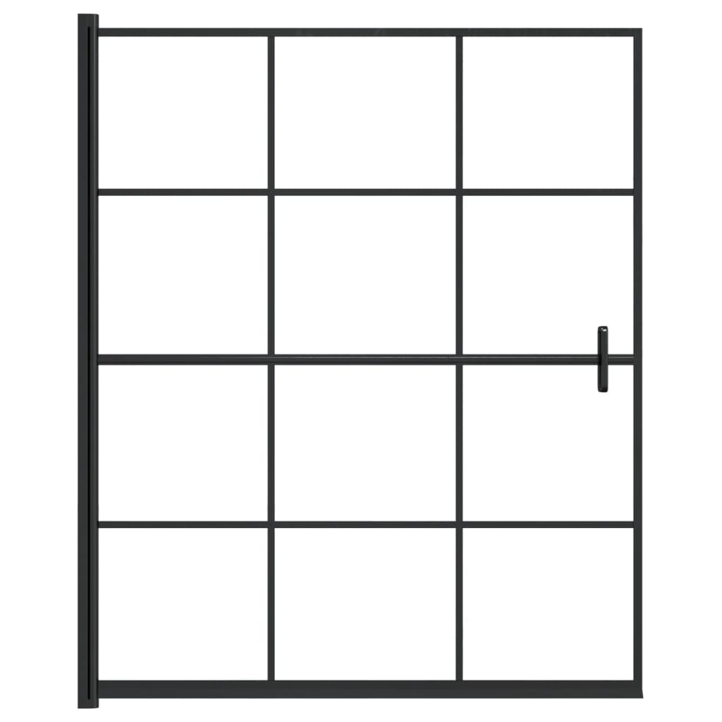 Duschkabine ESG 116x140 cm Schwarz - Pazzar.ch