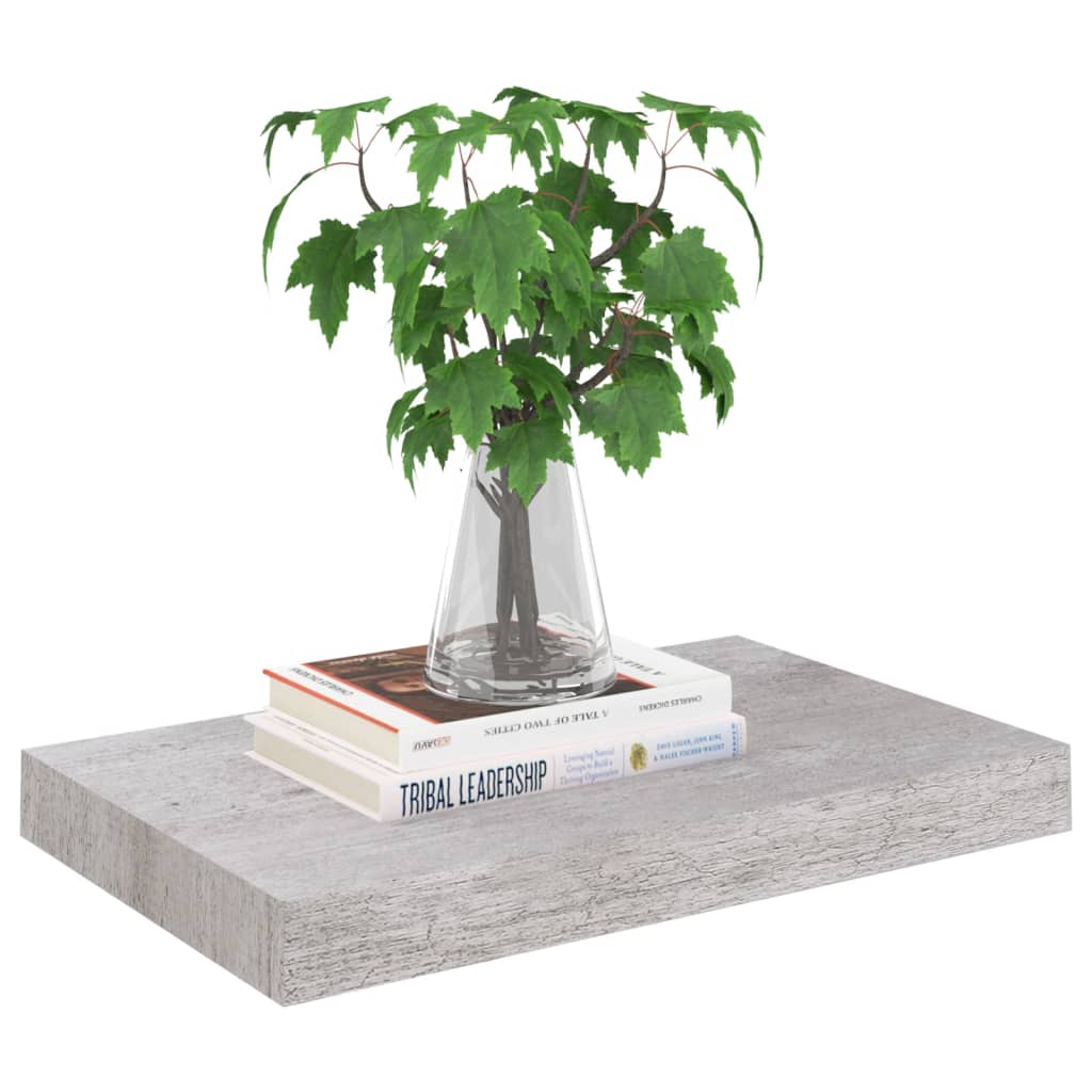 Schweberegale 4 Stk. Betongrau 40x23x3,8 cm MDF - Pazzar.ch