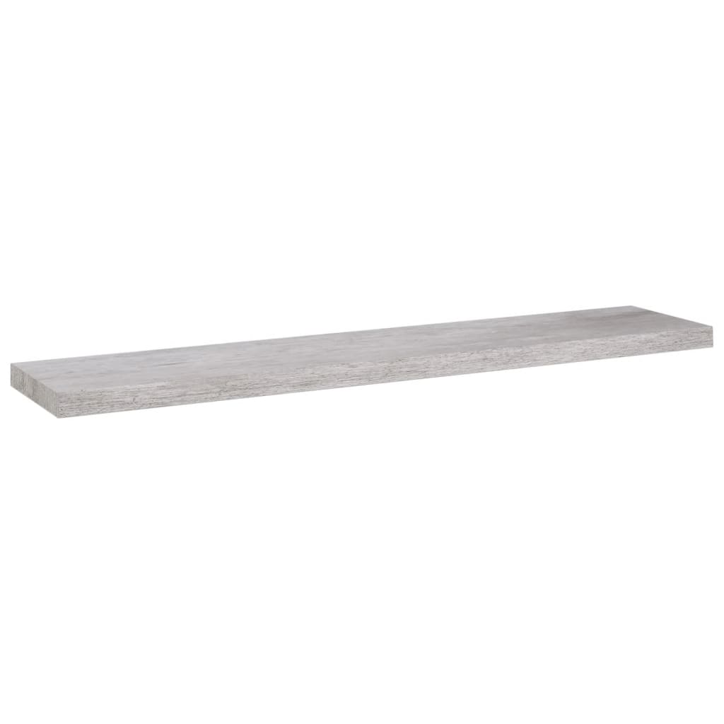 Schweberegale 2 Stk. Betongrau 120x23,5x3,8 cm MDF - Pazzar.ch