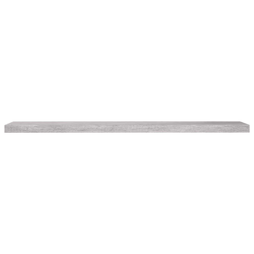 Schweberegale 2 Stk. Betongrau 120x23,5x3,8 cm MDF - Pazzar.ch