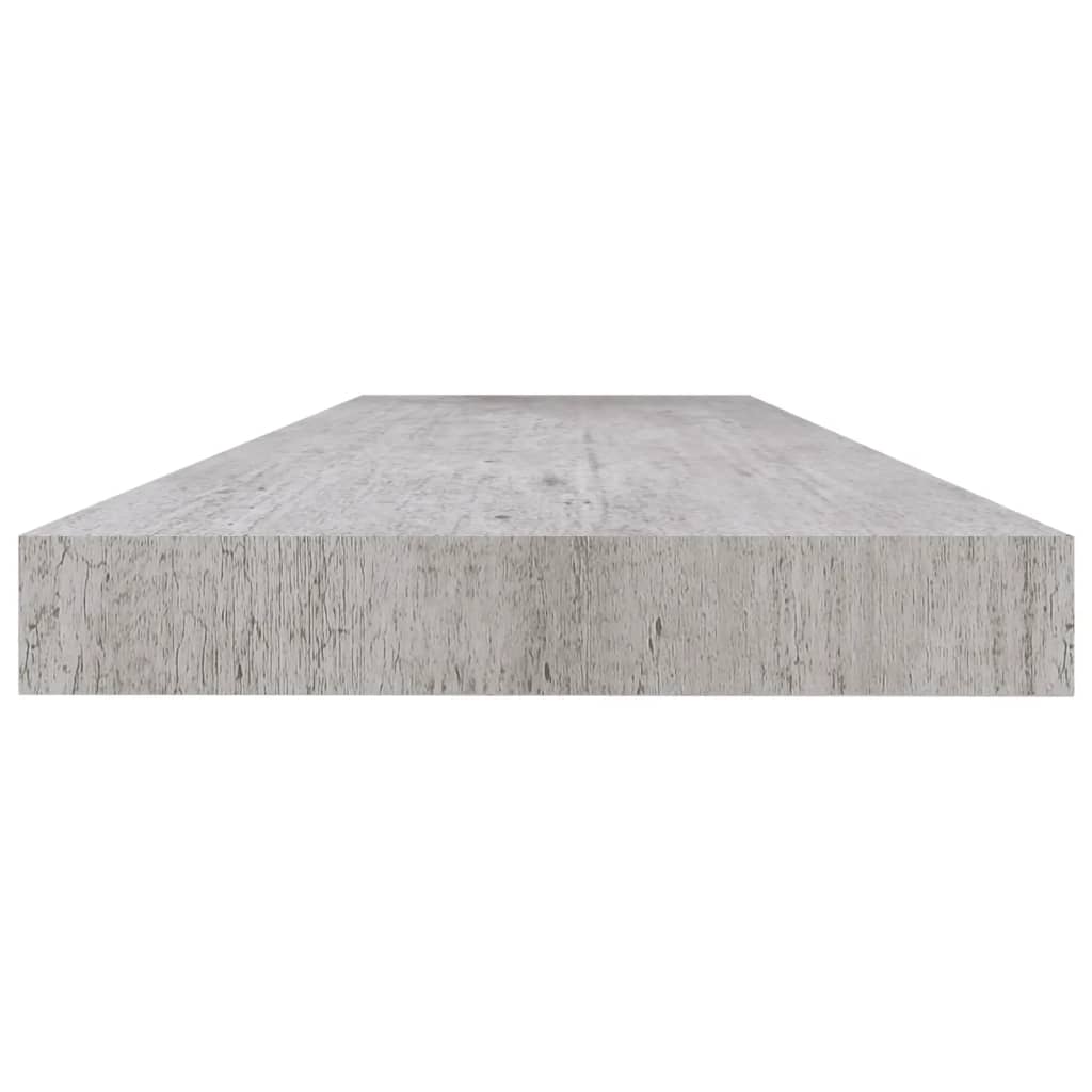 Schweberegale 2 Stk. Betongrau 120x23,5x3,8 cm MDF - Pazzar.ch