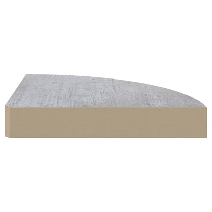 Eck-Schweberegale 2 Stk. Betongrau 35x35x3,8 cm MDF - Pazzar.ch