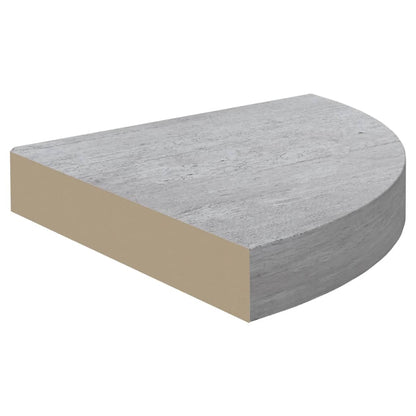 Eck-Schweberegale 4 Stk. Betongrau 35x35x3,8 cm MDF - Pazzar.ch