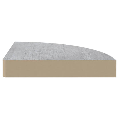 Eck-Schweberegale 4 Stk. Betongrau 35x35x3,8 cm MDF - Pazzar.ch