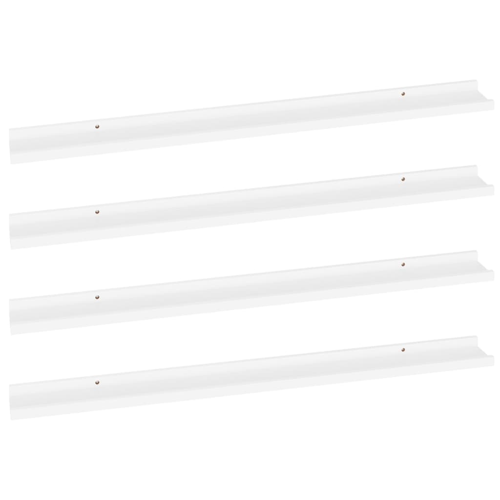 Wandregale 4 Stk. Weiß 100x9x3 cm - Pazzar.ch