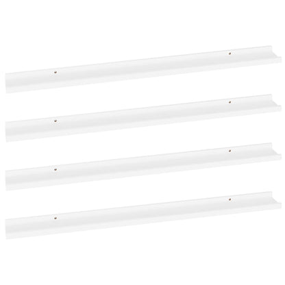 Wandregale 4 Stk. Weiß 100x9x3 cm - Pazzar.ch
