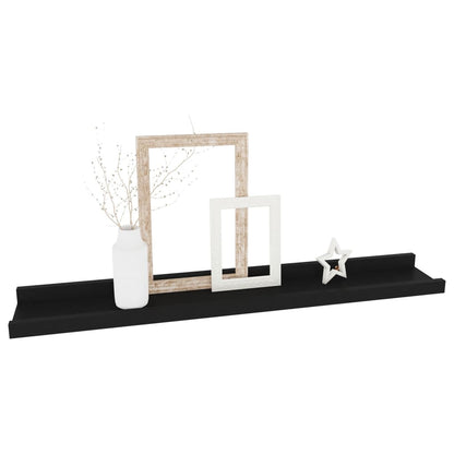 Wandregale 4 Stk. Schwarz 60x9x3 cm - Pazzar.ch
