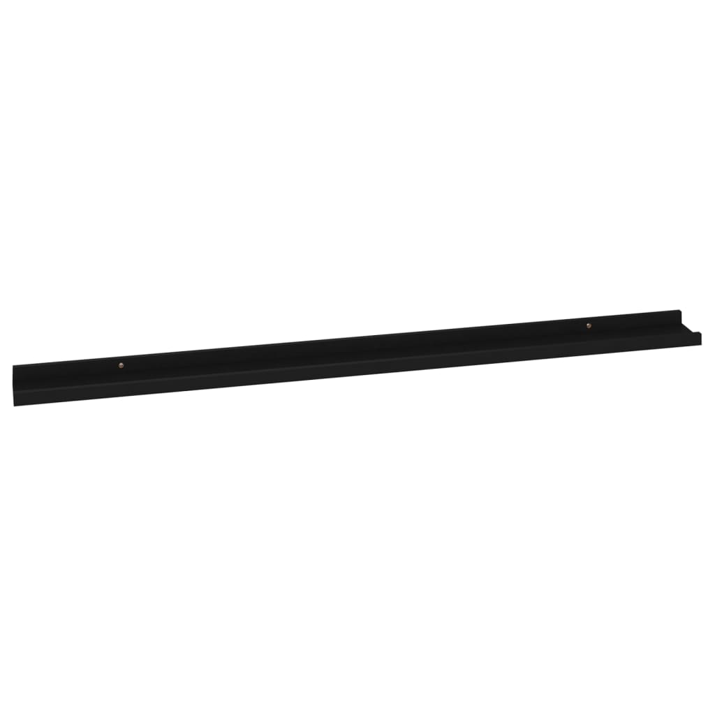 Wandregale 4 Stk. Schwarz 115x9x3 cm - Pazzar.ch