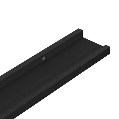 Wandregale 4 Stk. Schwarz 115x9x3 cm - Pazzar.ch
