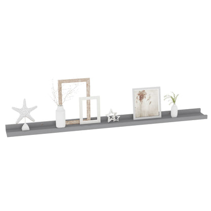 Wandregale 2 Stk. Grau 100x9x3 cm - Pazzar.ch