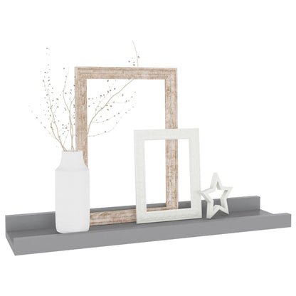 Wandregale 4 Stk. Grau 40x9x3 cm - Pazzar.ch