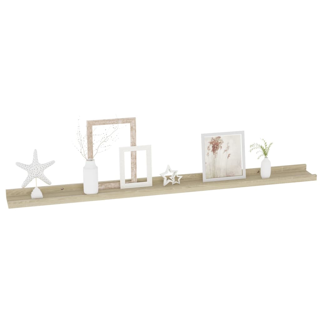 Wandregale 4 Stk. Sonoma-Eiche 100x9x3 cm - Pazzar.ch