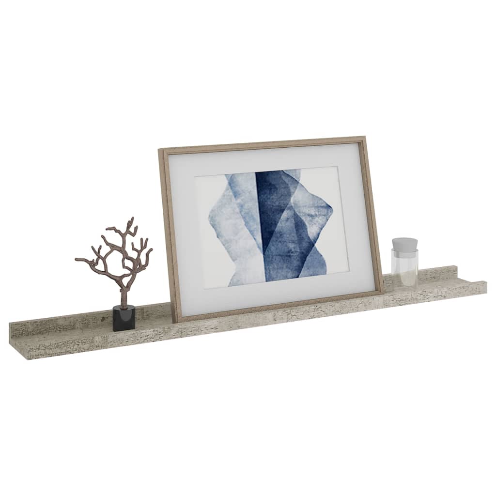 Wandregale 2 Stk. Betongrau 80x9x3 cm - Pazzar.ch
