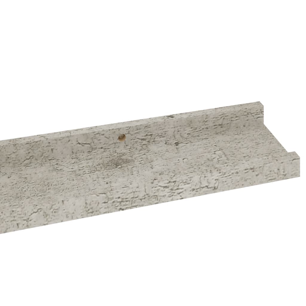 Wandregale 2 Stk. Betongrau 80x9x3 cm - Pazzar.ch
