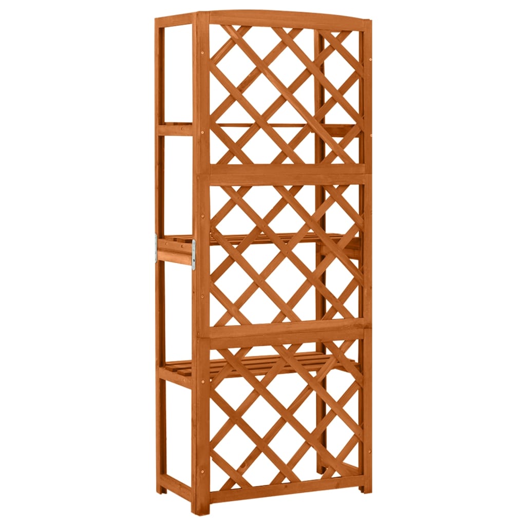 Spalier mit Ablagen 55x30x140 cm Massivholz Tanne - Pazzar.ch