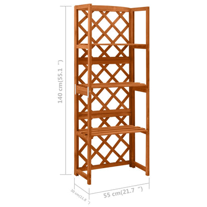 Spalier mit Ablagen 55x30x140 cm Massivholz Tanne - Pazzar.ch