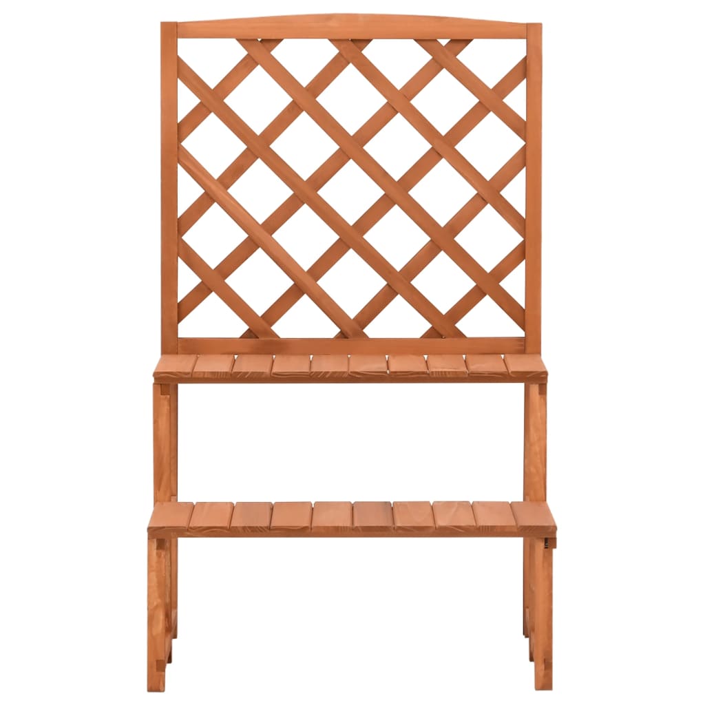 Blumentreppe mit Rankgitter 70x42x115 cm Massivholz Tanne - Pazzar.ch