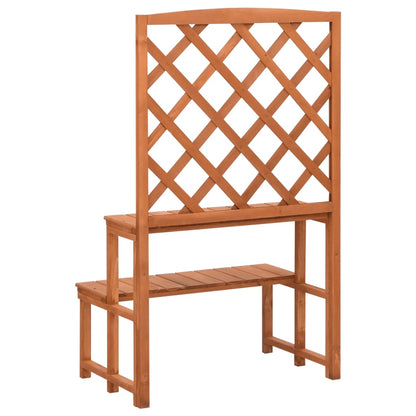 Blumentreppe mit Rankgitter 70x42x115 cm Massivholz Tanne - Pazzar.ch