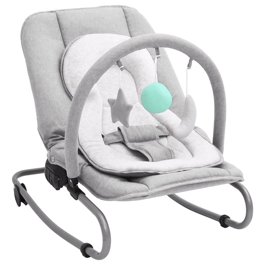 Babywippe Hellgrau Stahl - Pazzar.ch