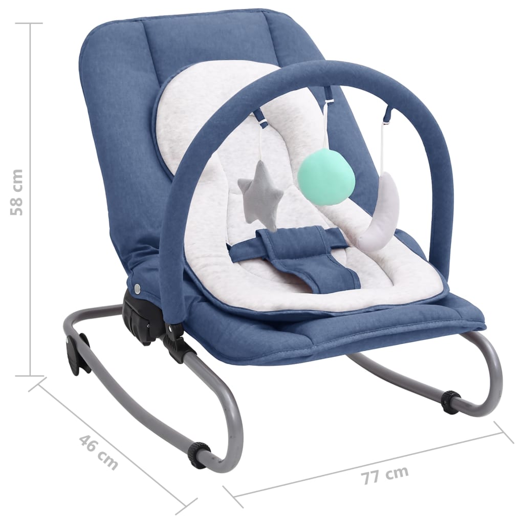 Babywippe Marineblau Stahl - Pazzar.ch