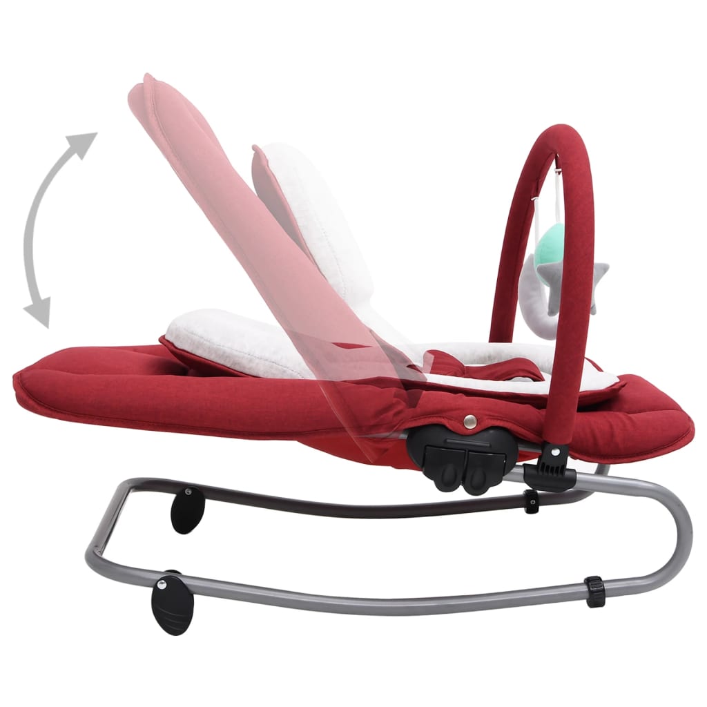 Babywippe Rot Stahl - Pazzar.ch