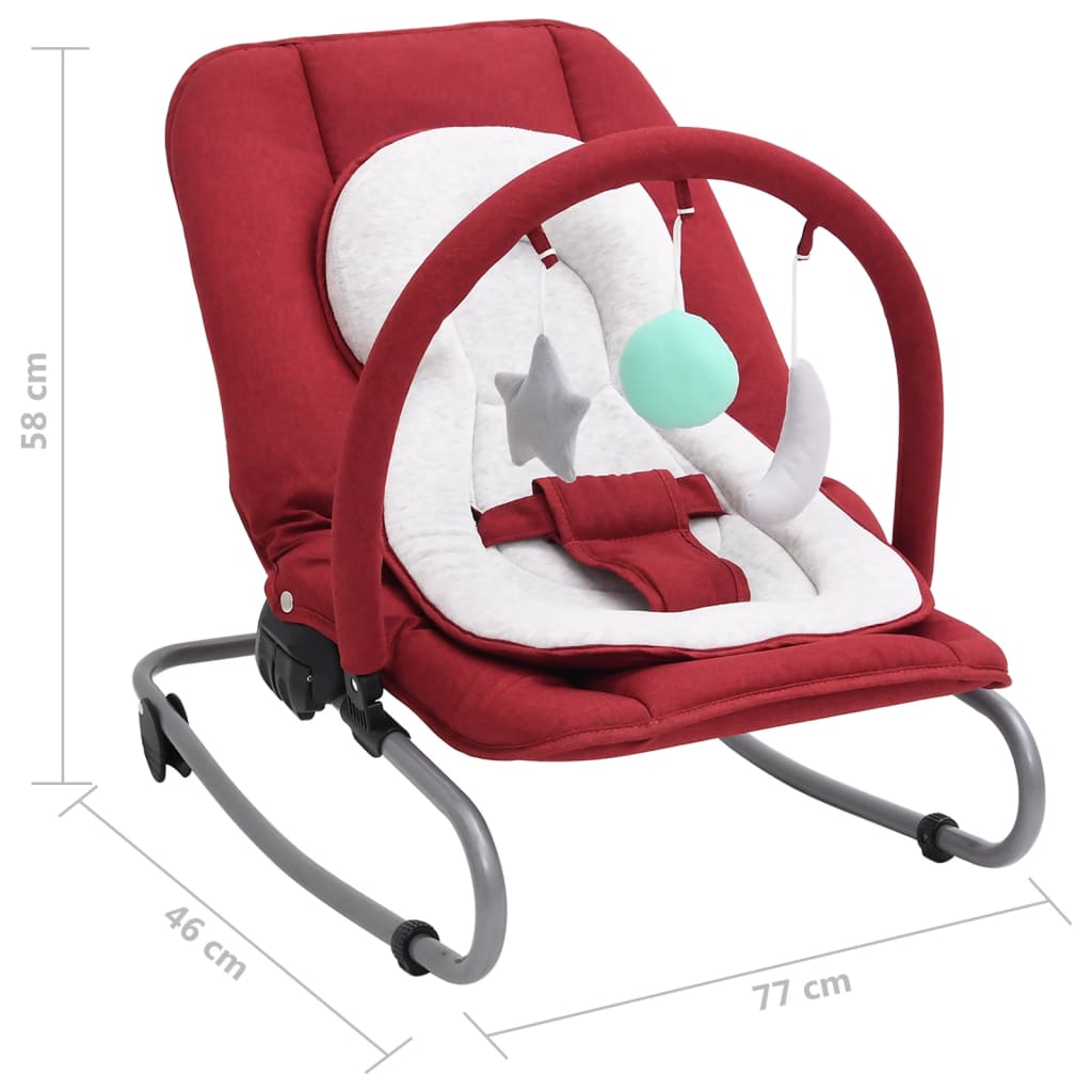 Babywippe Rot Stahl - Pazzar.ch