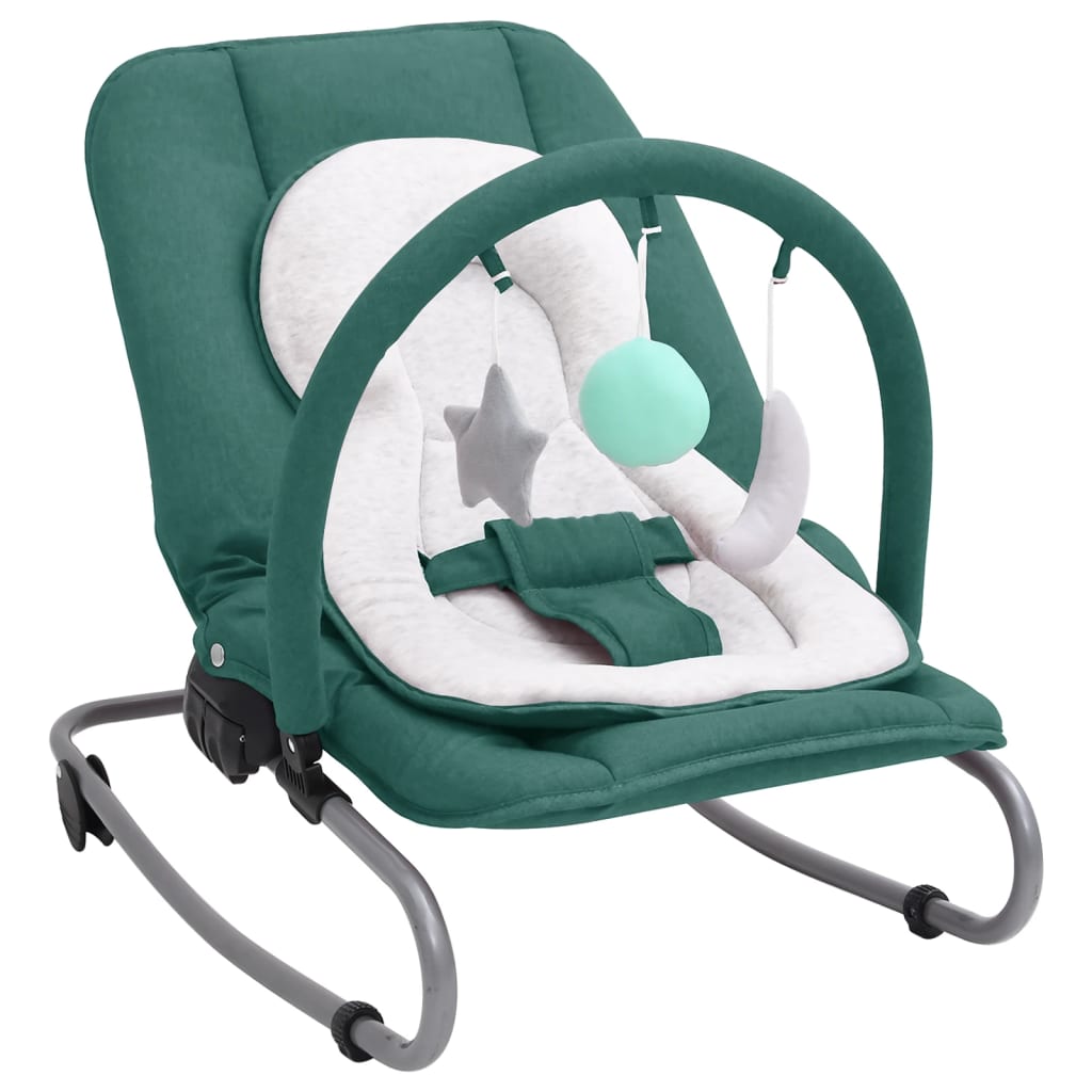 Babywippe Grün Stahl - Pazzar.ch