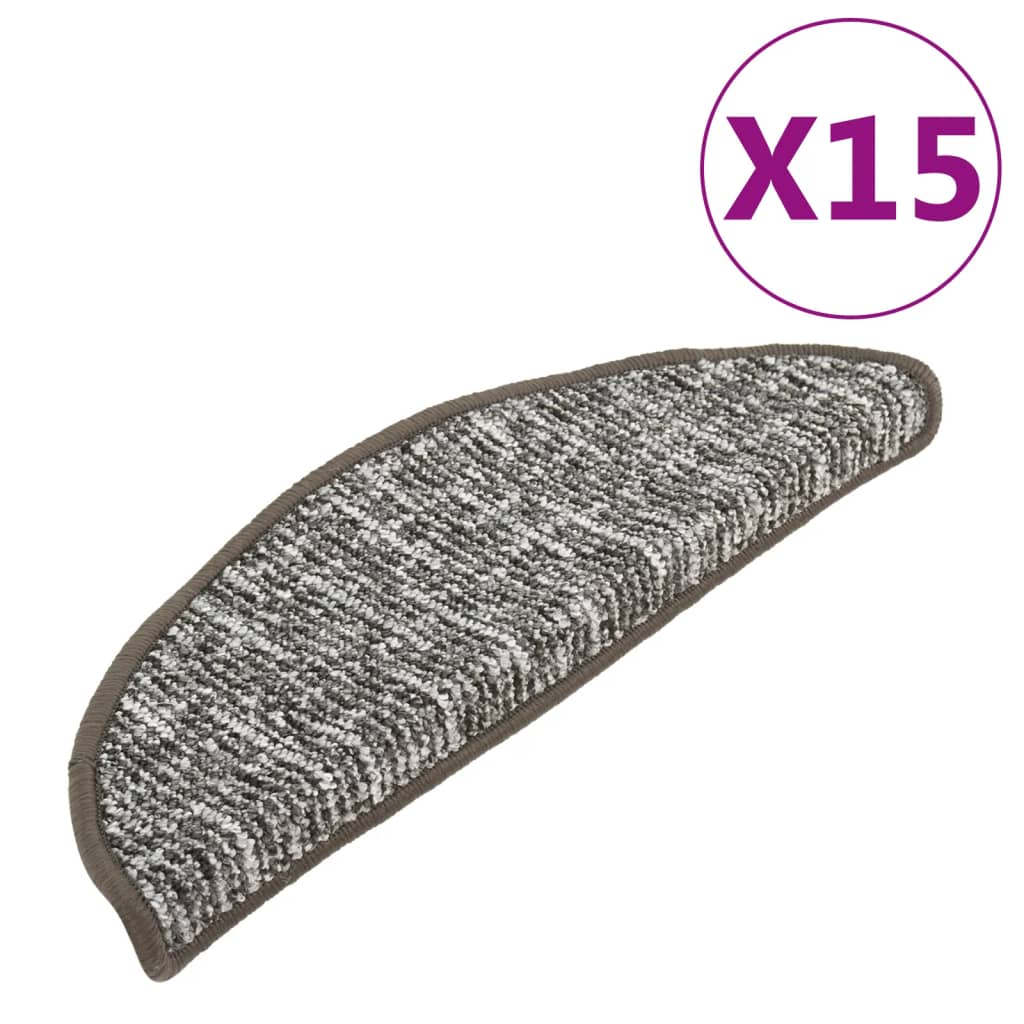 Treppenmatten 15 Stk. Anthrazit 56x17x3 cm - Pazzar.ch