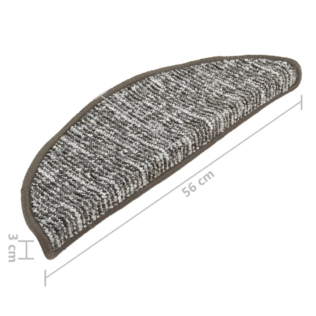 Treppenmatten 15 Stk. Anthrazit 56x17x3 cm - Pazzar.ch