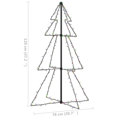 Weihnachtsbaum in Kegelform 160 LEDs Indoor & Outdoor 78x120 cm - Pazzar.ch